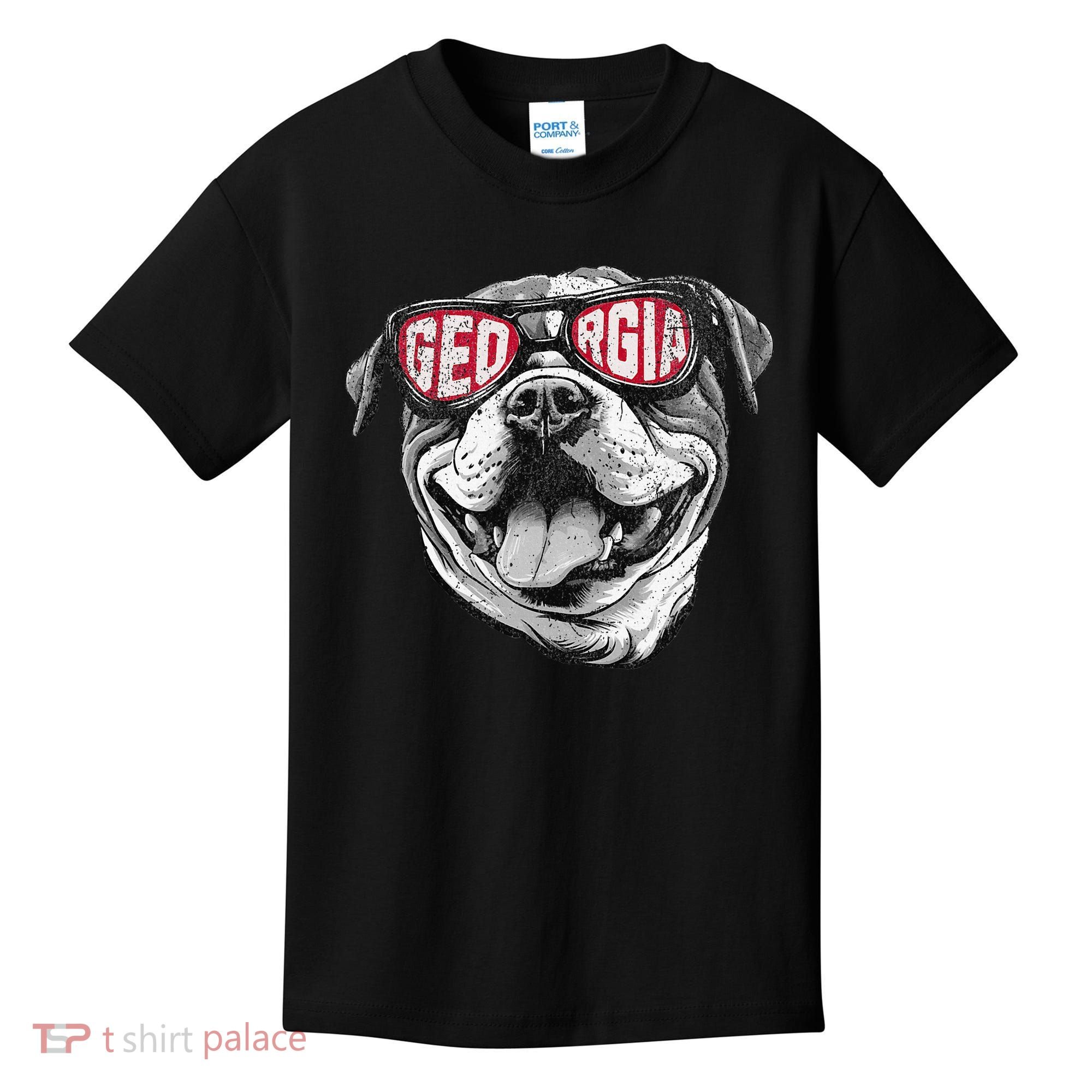 Ga Georgia Dog Sport Lovers Kids T-Shirt