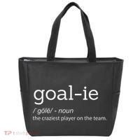Goalie Goalkeeper Definition Soccer Hockey Player Tote Bag thumb 0