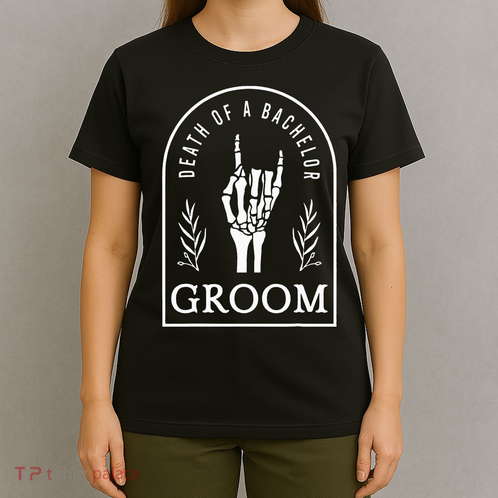 Gothic Groom Death Of A Bachelor Wedding Bachelor Party T-Shirt