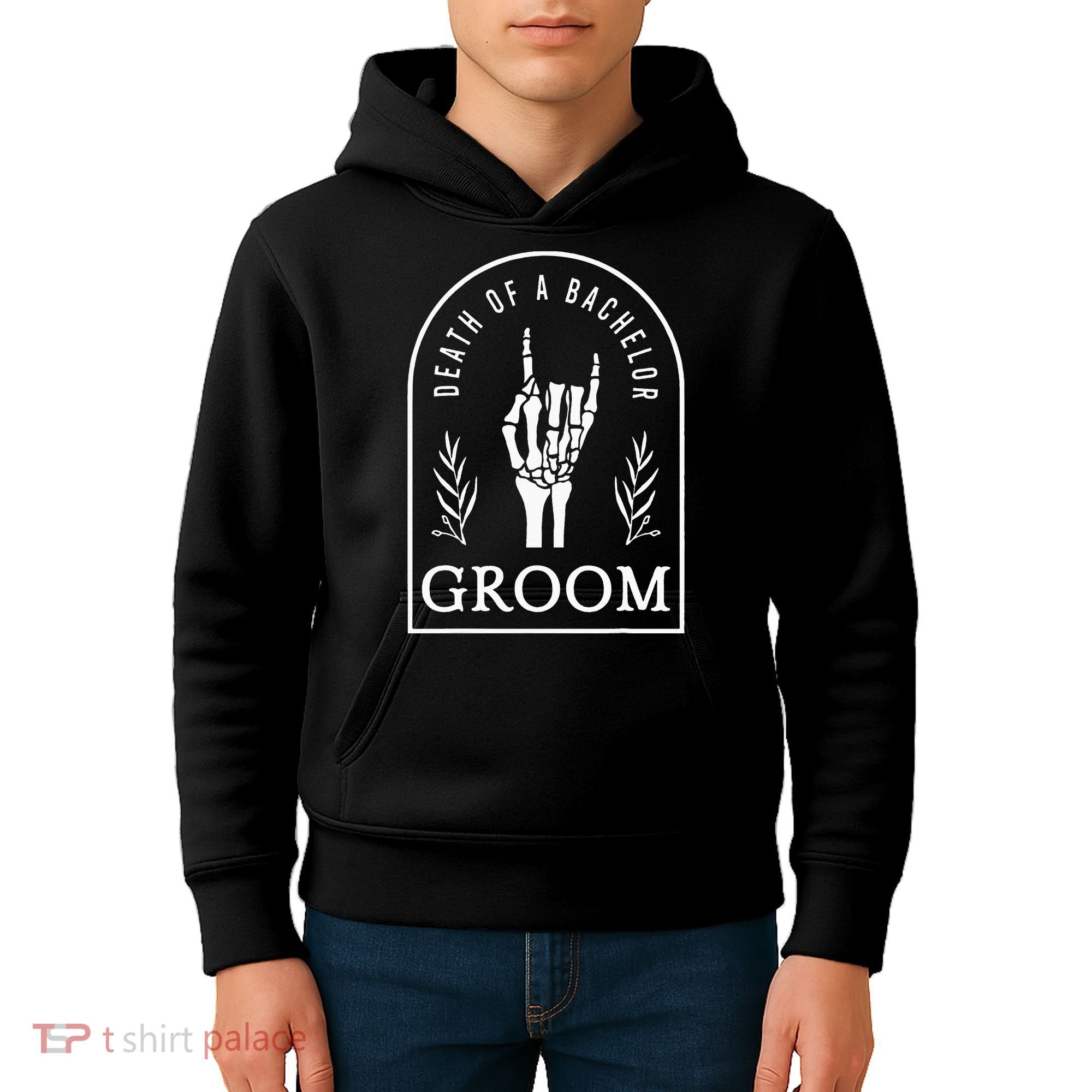 Gothic Groom Death Of A Bachelor Wedding Bachelor Party Kids Hoodie