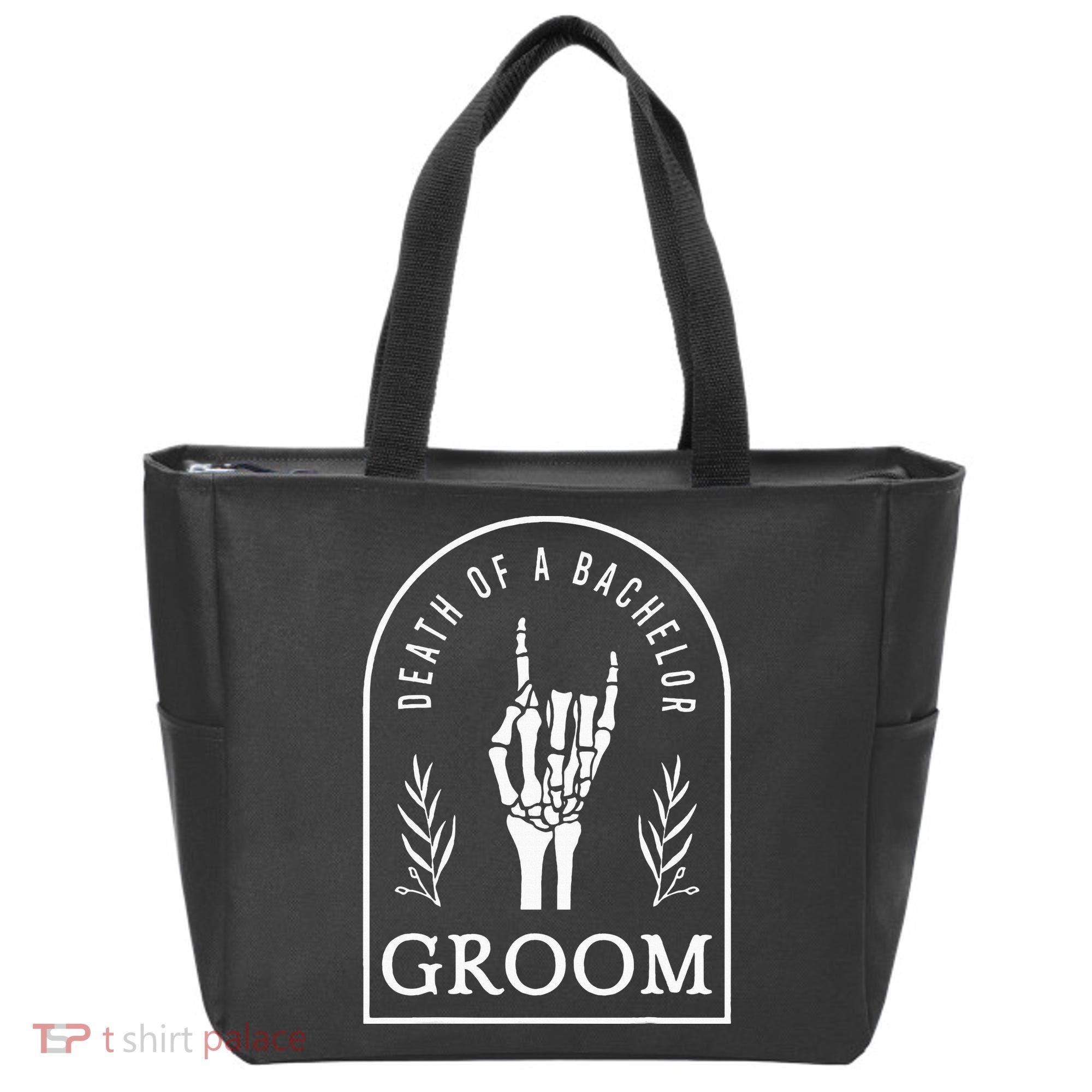 Gothic Groom Death Of A Bachelor Wedding Bachelor Party Tote Bag