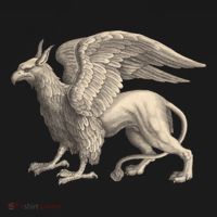 Griffin Gift Eagle Lion Medieval Bird Mythical Creature Gift Pajama Set thumb 2
