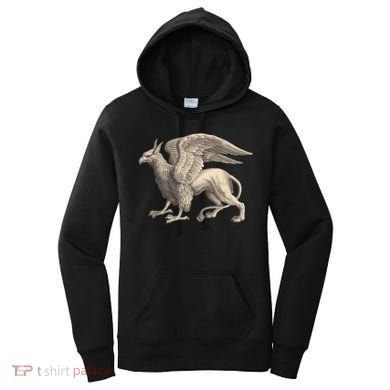 Griffin Gift Eagle Lion Medieval Bird Mythical Creature Gift Women's Hoodie