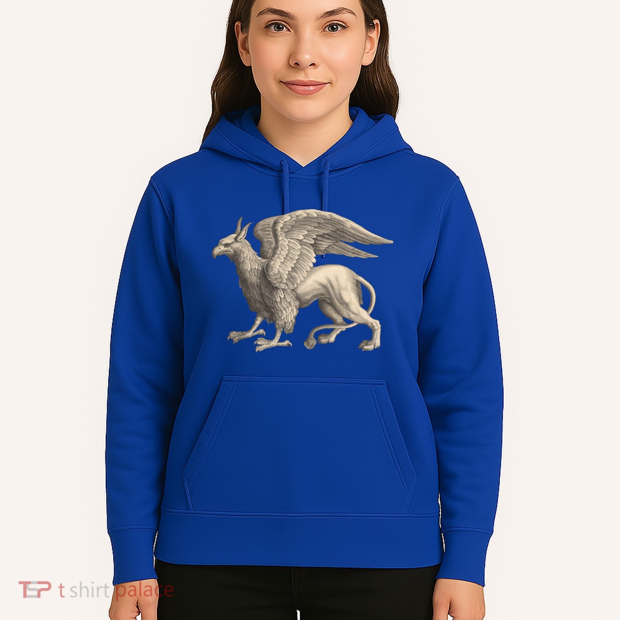 Griffin Gift Eagle Lion Medieval Bird Mythical Creature Gift Hoodie