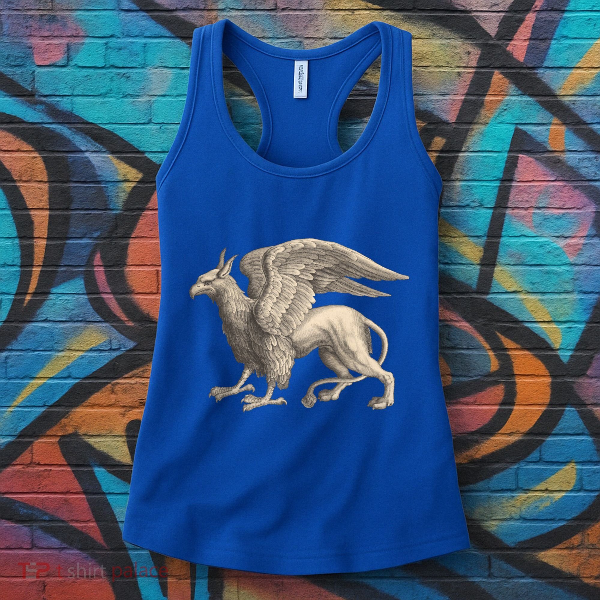 Griffin Gift Eagle Lion Medieval Bird Mythical Creature Gift Women's Tank Top