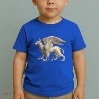 Griffin Gift Eagle Lion Medieval Bird Mythical Creature Gift Toddler T-Shirt thumb 2