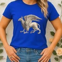 Griffin Gift Eagle Lion Medieval Bird Mythical Creature Gift Women's T-Shirt thumb 2