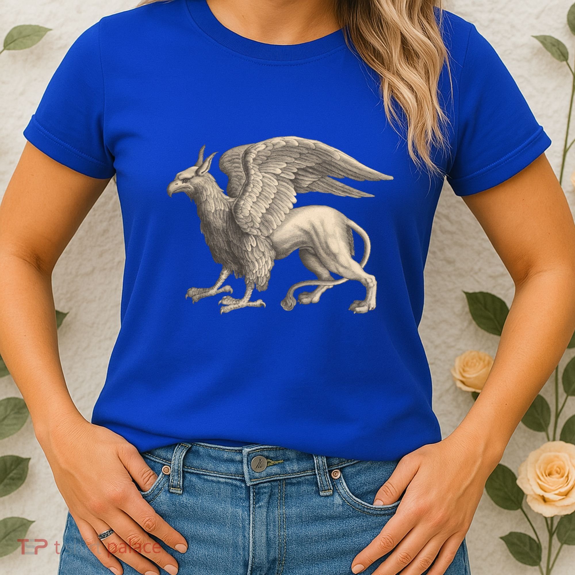Griffin Gift Eagle Lion Medieval Bird Mythical Creature Gift Women's T-Shirt