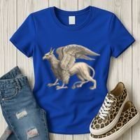 Griffin Gift Eagle Lion Medieval Bird Mythical Creature Gift Women's T-Shirt thumb 3