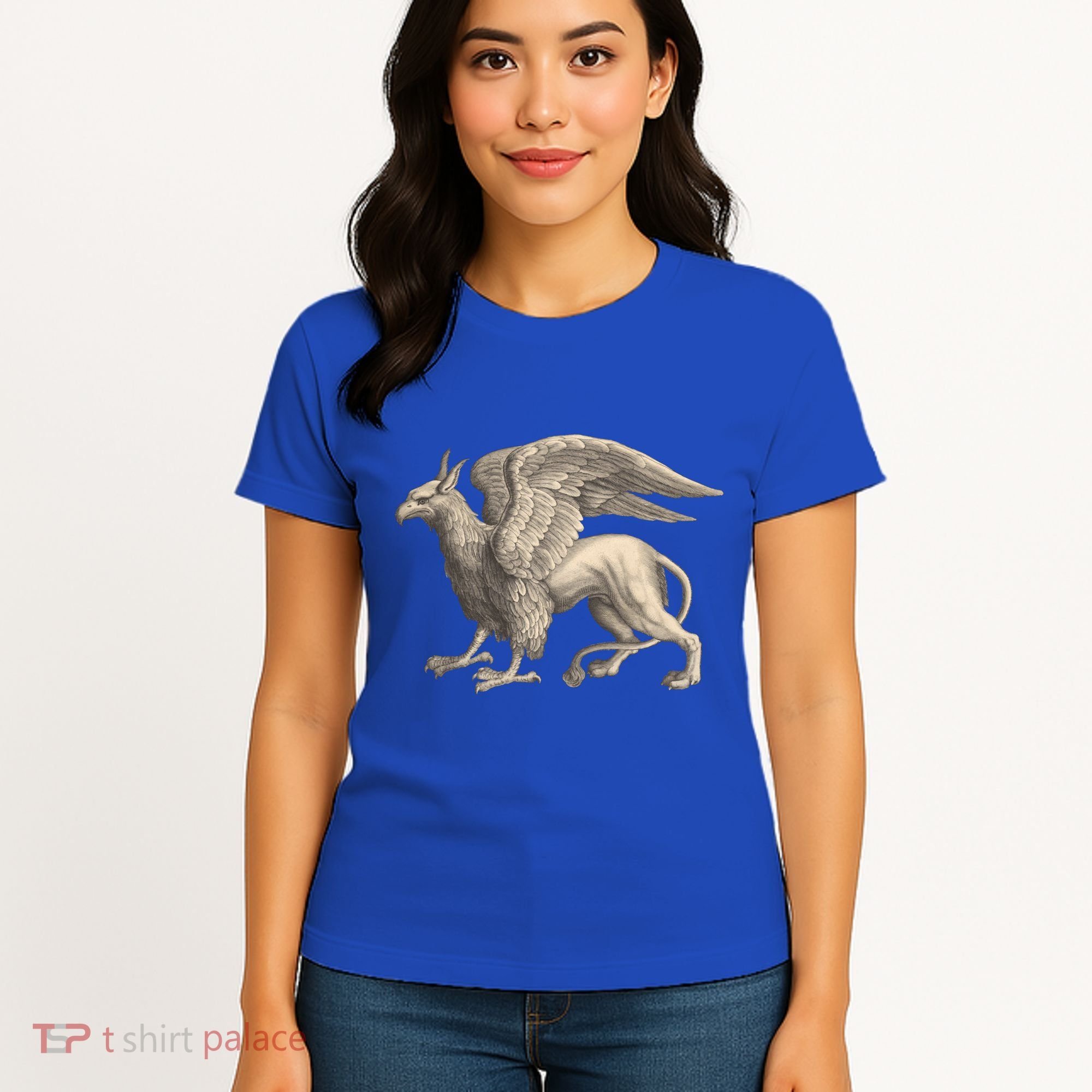 Griffin Gift Eagle Lion Medieval Bird Mythical Creature Gift Women's T-Shirt