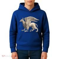 Griffin Gift Eagle Lion Medieval Bird Mythical Creature Gift Kids Hoodie thumb 4