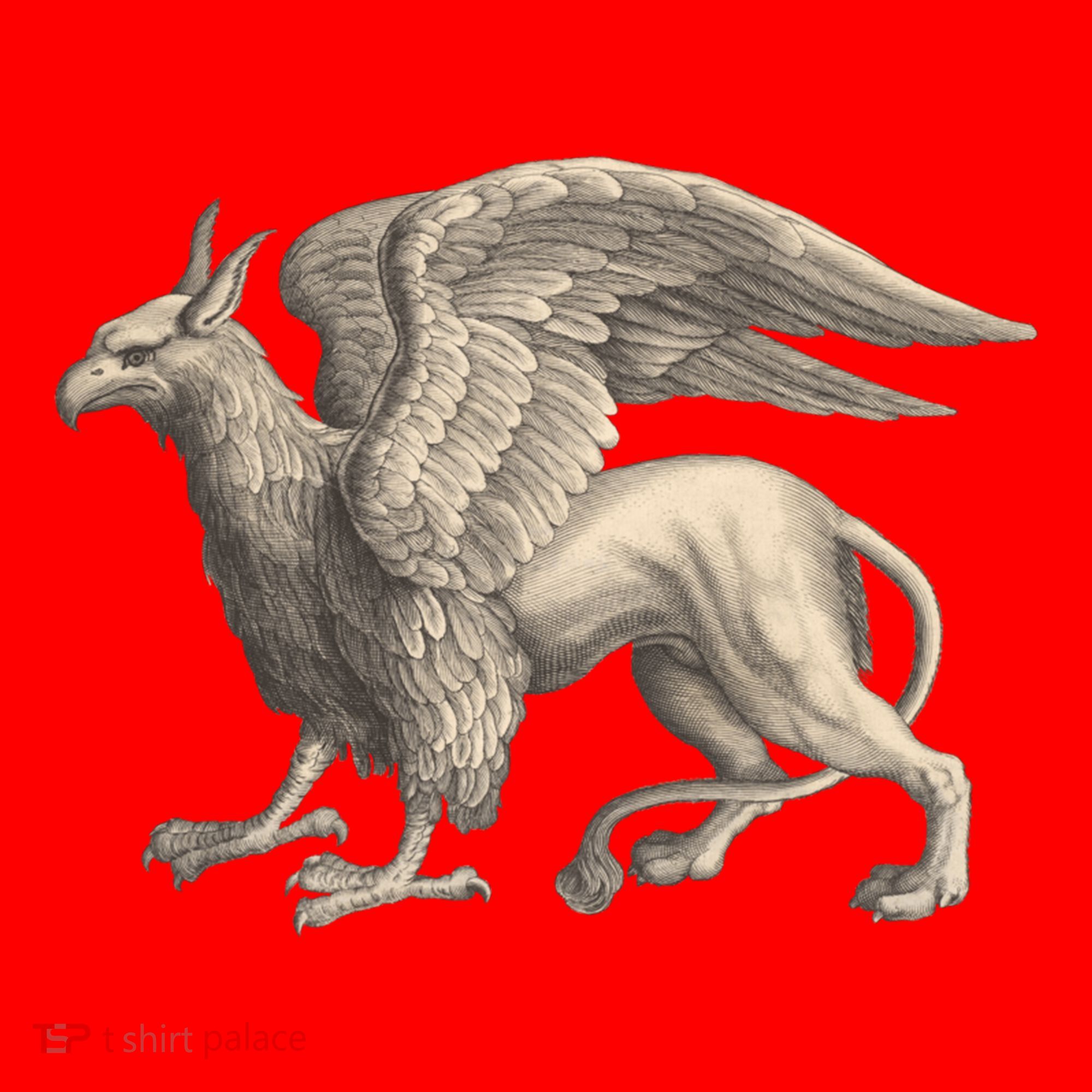 Griffin Gift Eagle Lion Medieval Bird Mythical Creature Gift Santa Hat