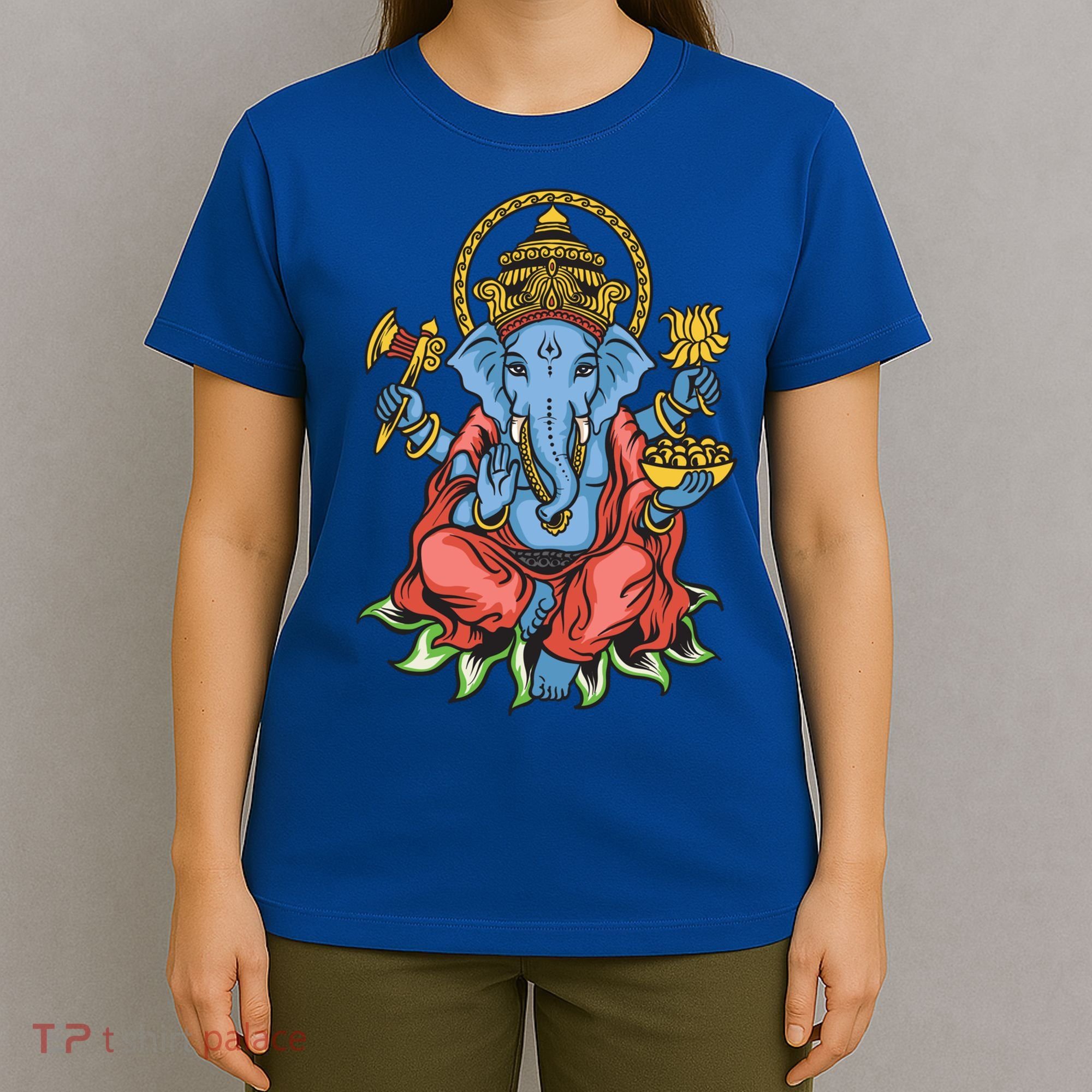 Ganesha God Elephant Gift Spiritual Hindu Yoga Meditation Great Gift T-Shirt