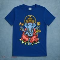 Ganesha God Elephant Gift Spiritual Hindu Yoga Meditation Great Gift T-Shirt thumb 5