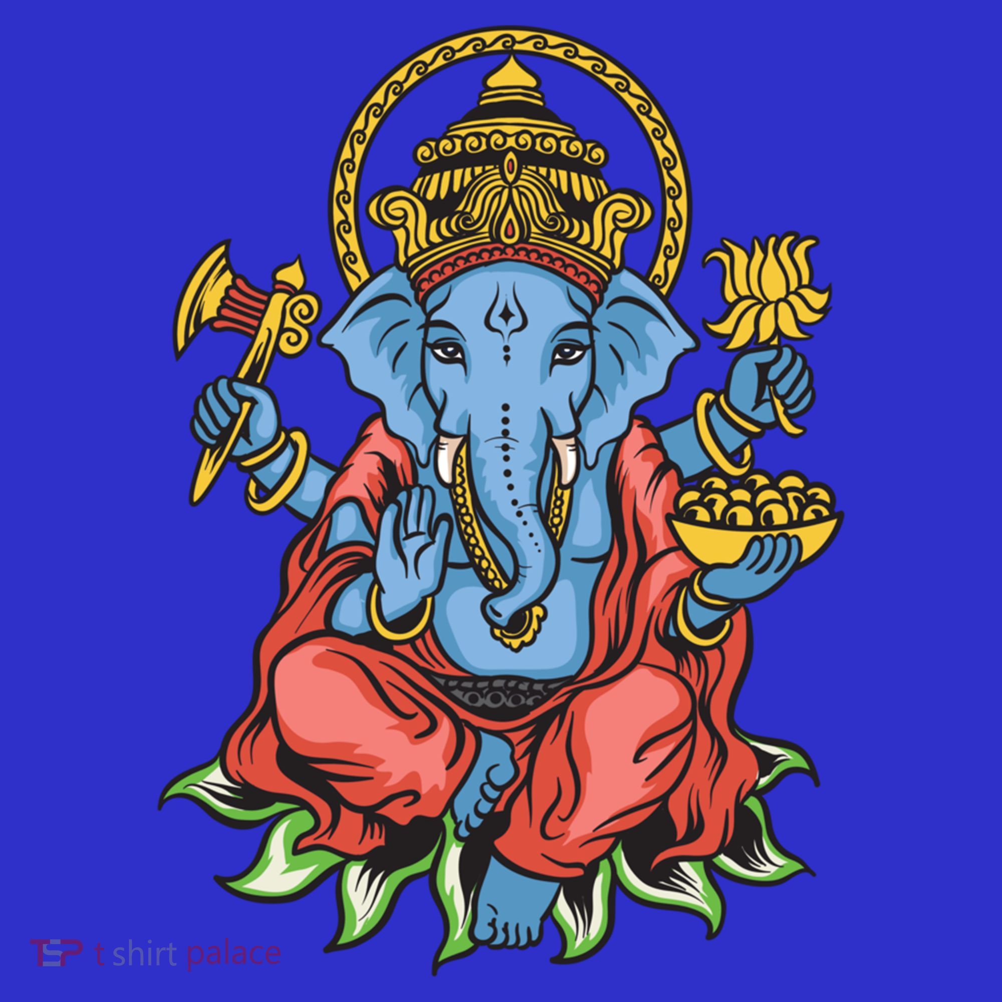 Ganesha God Elephant Gift Spiritual Hindu Yoga Meditation Great Gift T-Shirt