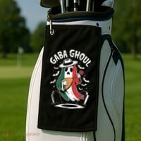 Gaba Ghoul Funny Ghost Italian Gabagool Golf Towel thumb 2