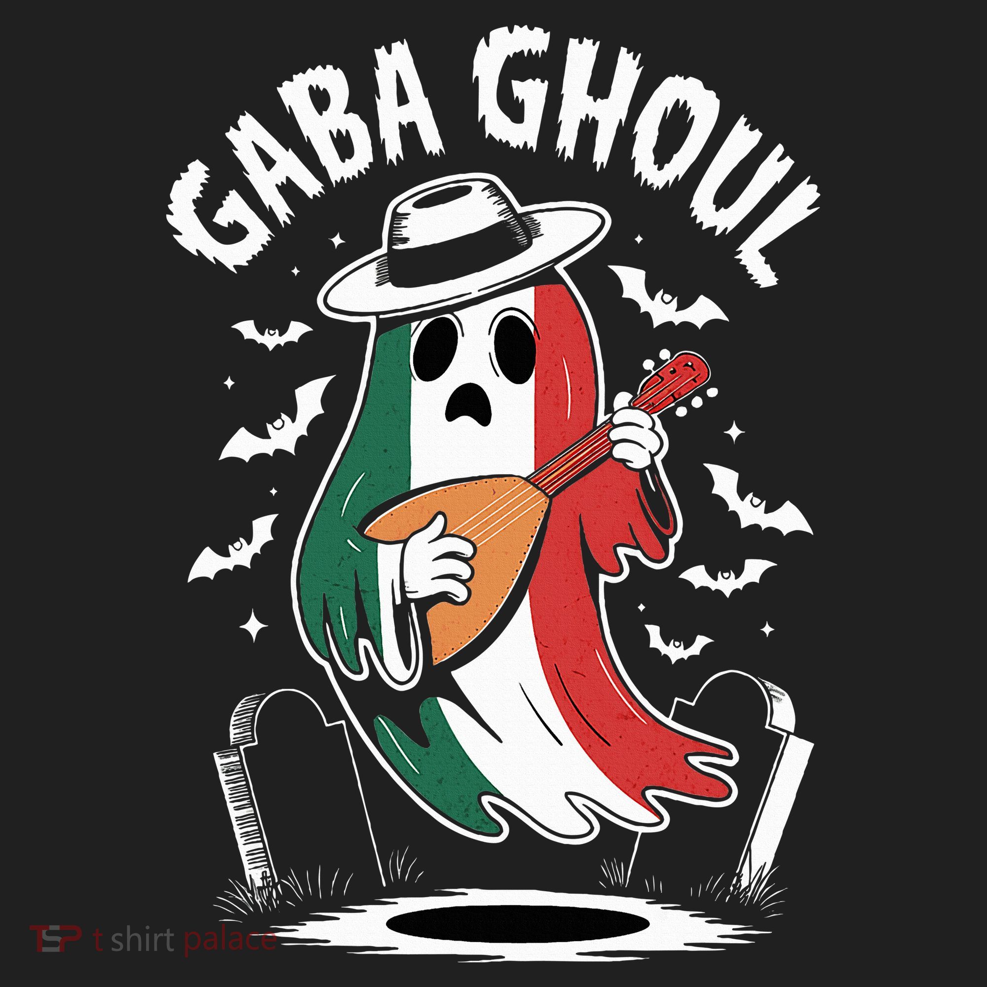 Gaba Ghoul Funny Ghost Italian Gabagool Golf Towel
