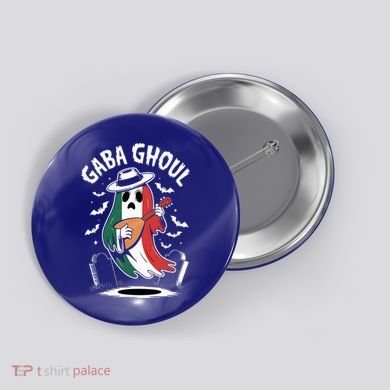 Gaba Ghoul Funny Ghost Italian Gabagool Button