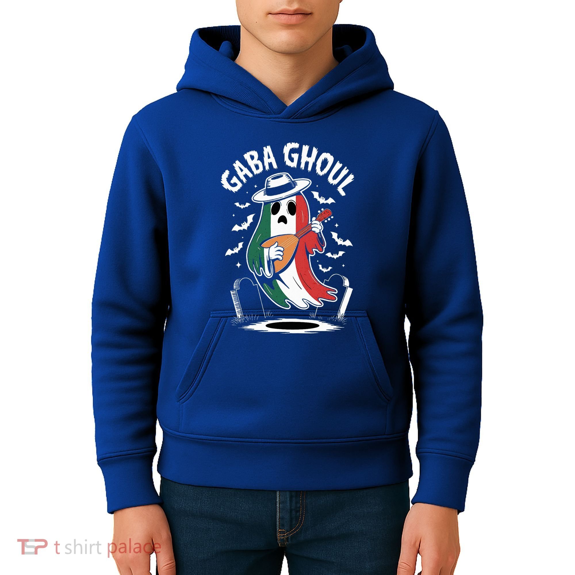 Gaba Ghoul Funny Ghost Italian Gabagool Kids Hoodie