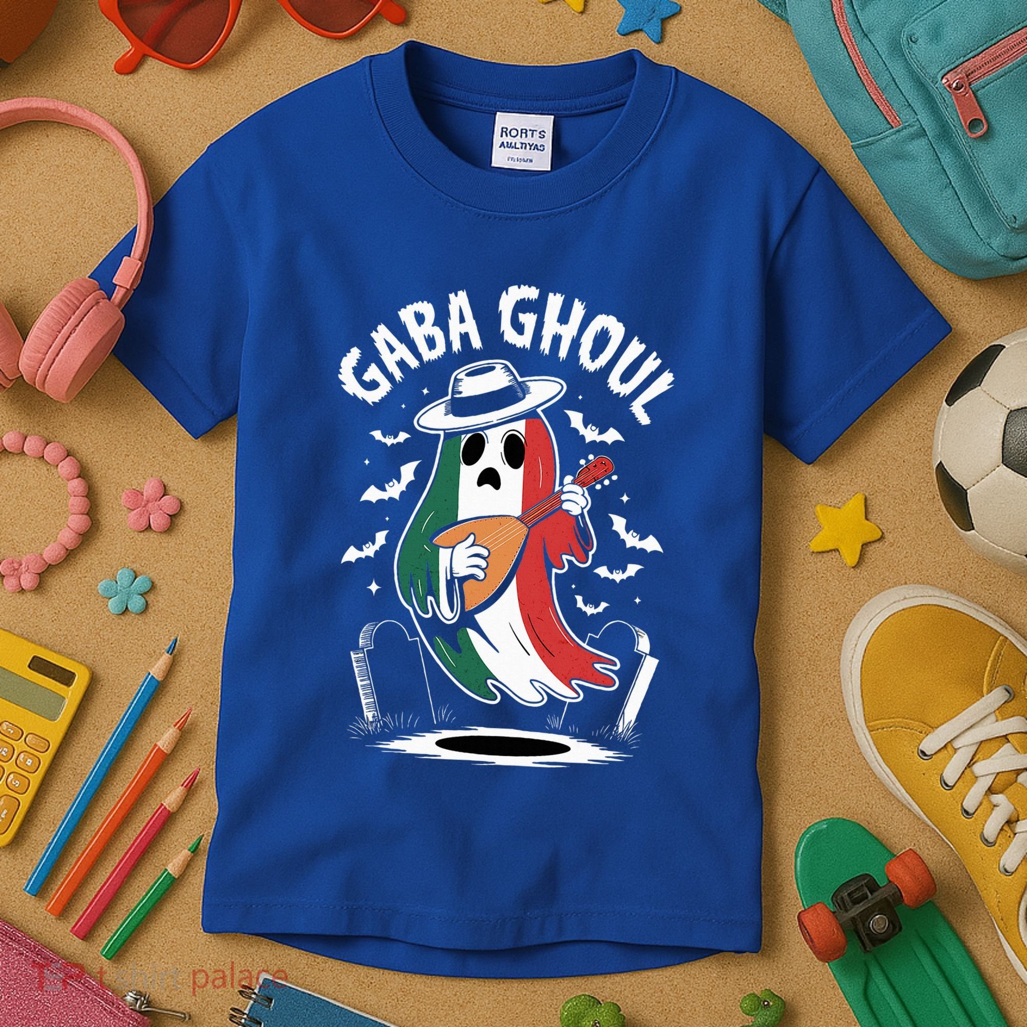 Gaba Ghoul Funny Ghost Italian Gabagool Kids T-Shirt
