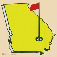 Georgia Golf Flag State Tote Bag thumb 4