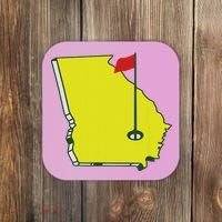 Georgia Golf Flag State Coaster thumb 0