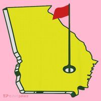 Georgia Golf Flag State Coaster thumb 2