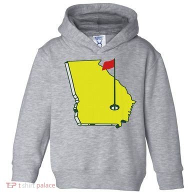 Georgia Golf Flag State Toddler Hoodie