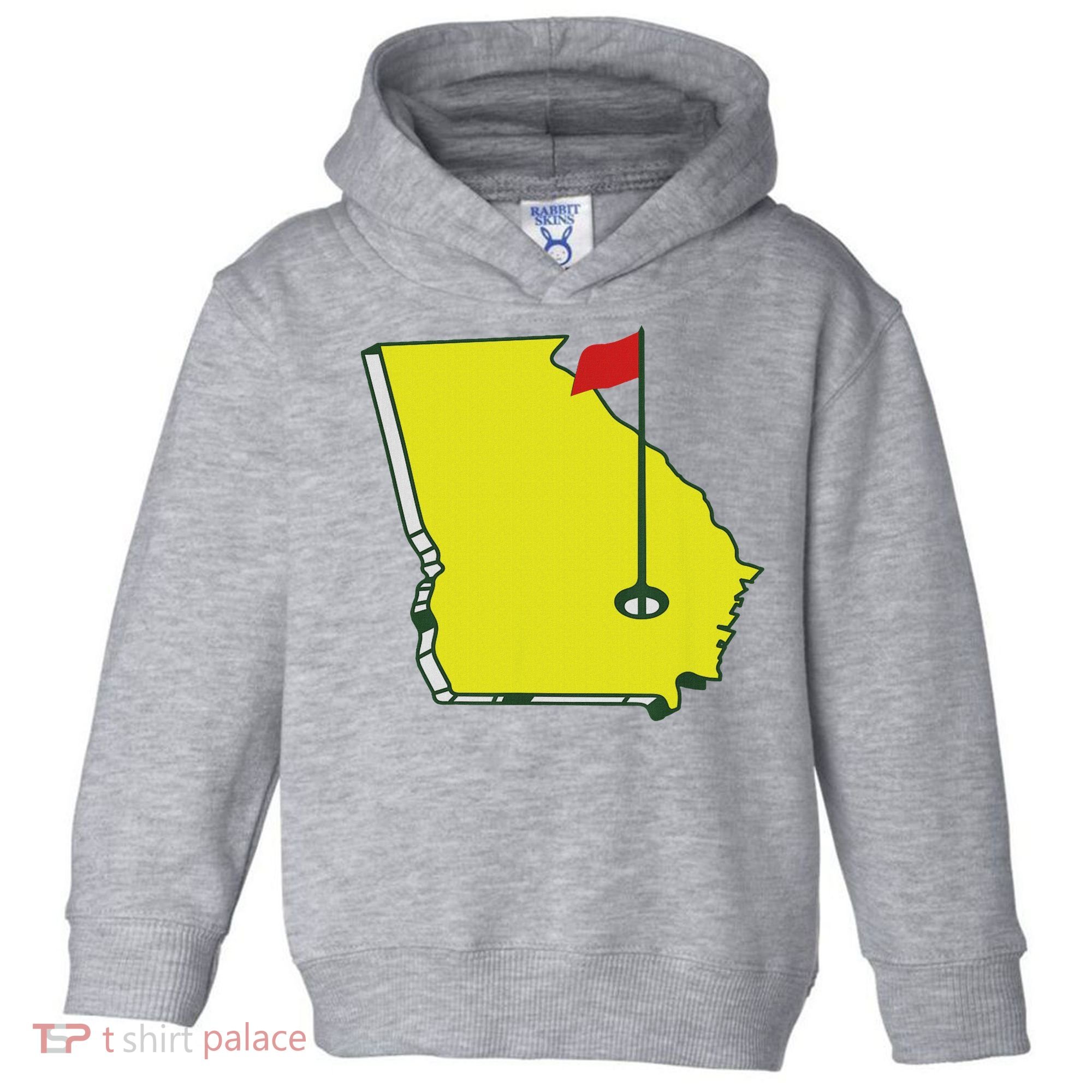 Georgia Golf Flag State Toddler Hoodie
