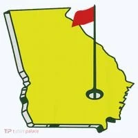Georgia Golf Flag State Button thumb 1