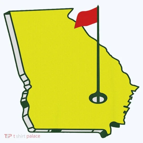 Georgia Golf Flag State Button
