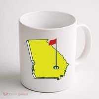 Georgia Golf Flag State Coffee Mug thumb 1