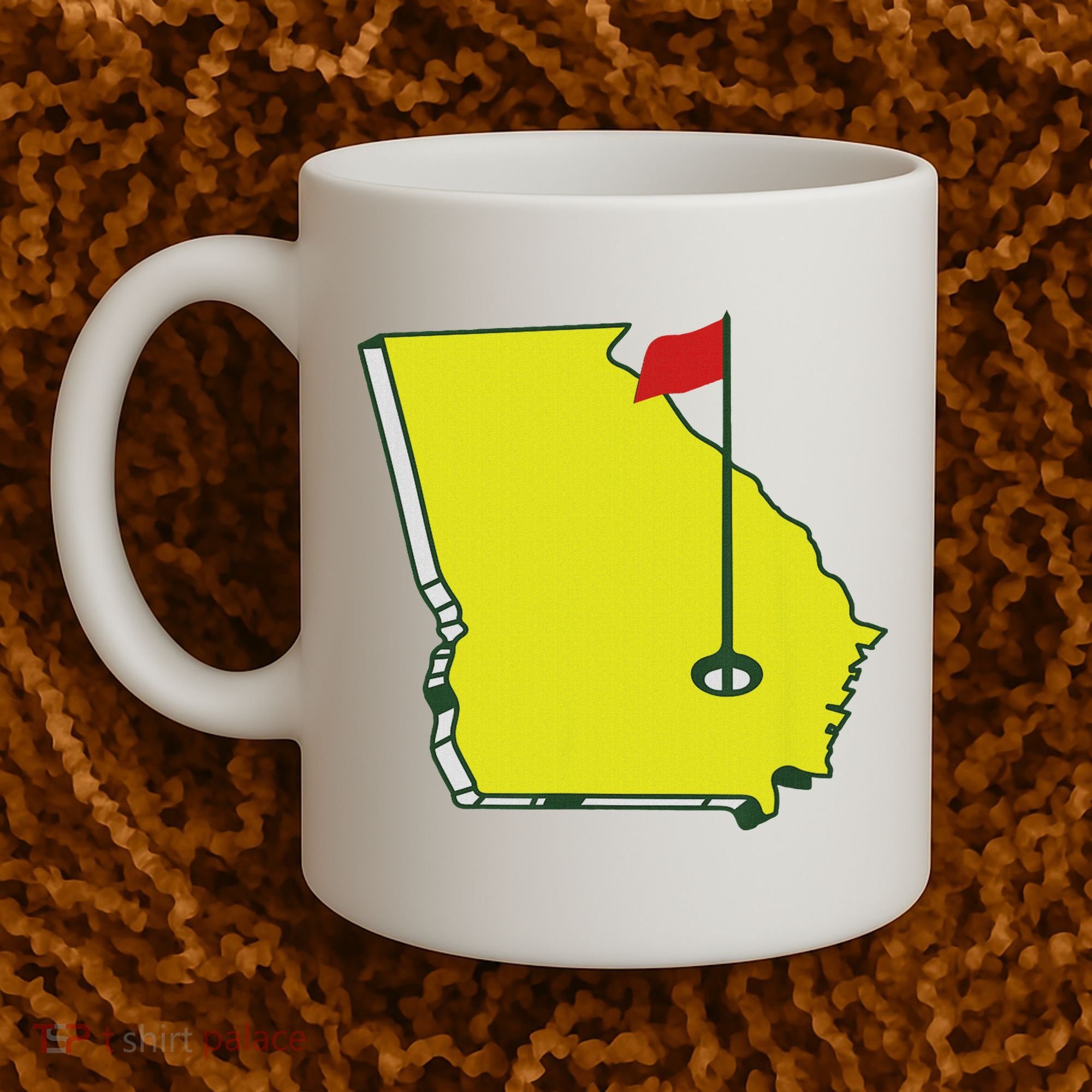 Georgia Golf Flag State Coffee Mug