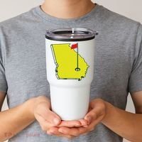 Georgia Golf Flag State Tumbler thumb 2