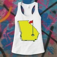 Georgia Golf Flag State Women's Tank Top thumb 3
