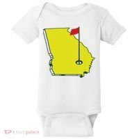 Georgia Golf Flag State Baby Bodysuit thumb 0