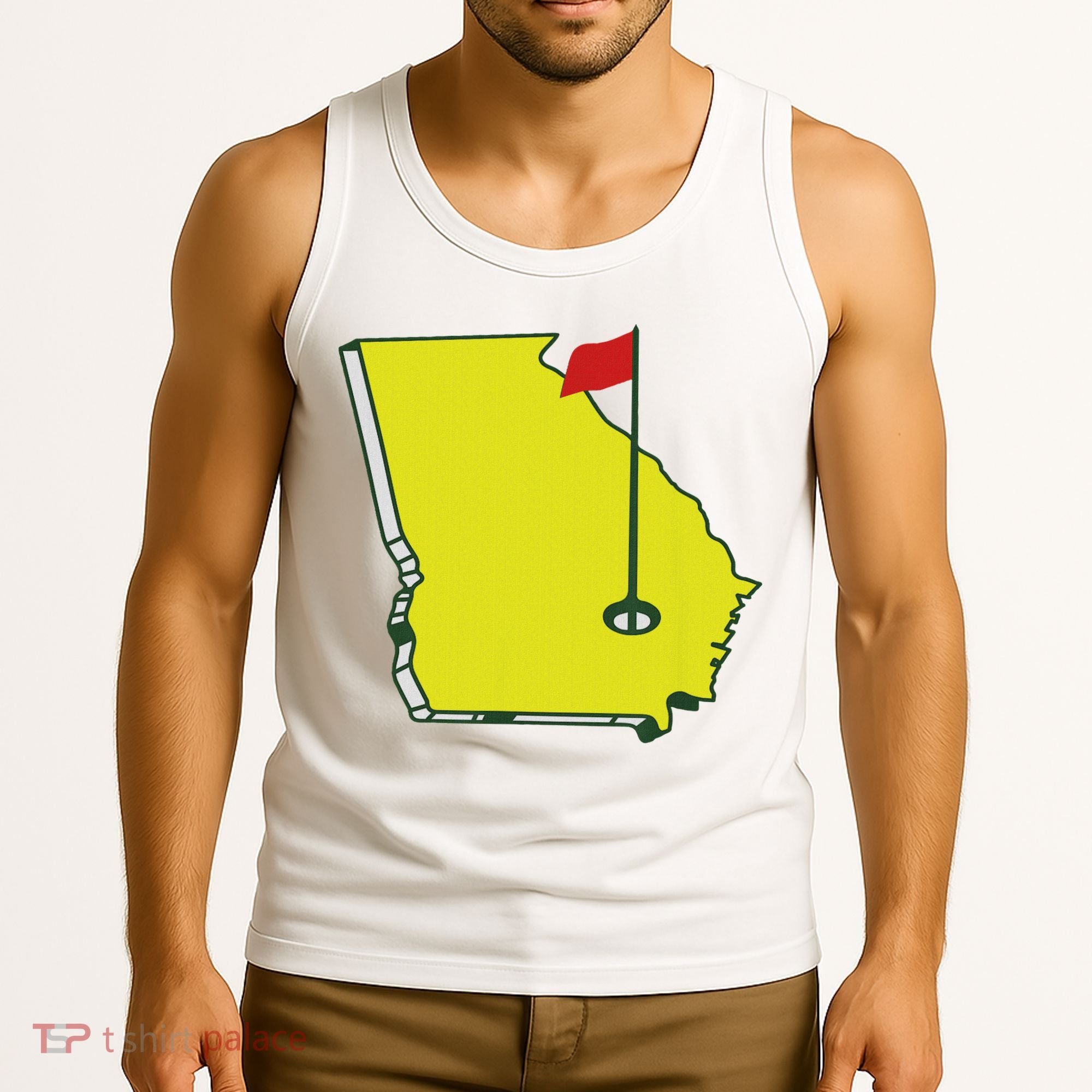 Georgia Golf Flag State Tank Top