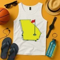 Georgia Golf Flag State Tank Top thumb 4