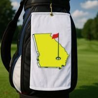 Georgia Golf Flag State Golf Towel thumb 2