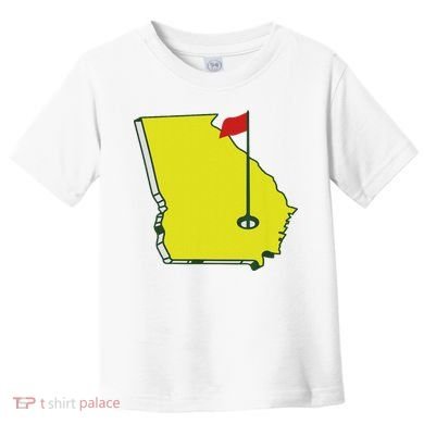 Georgia Golf Flag State Toddler T-Shirt