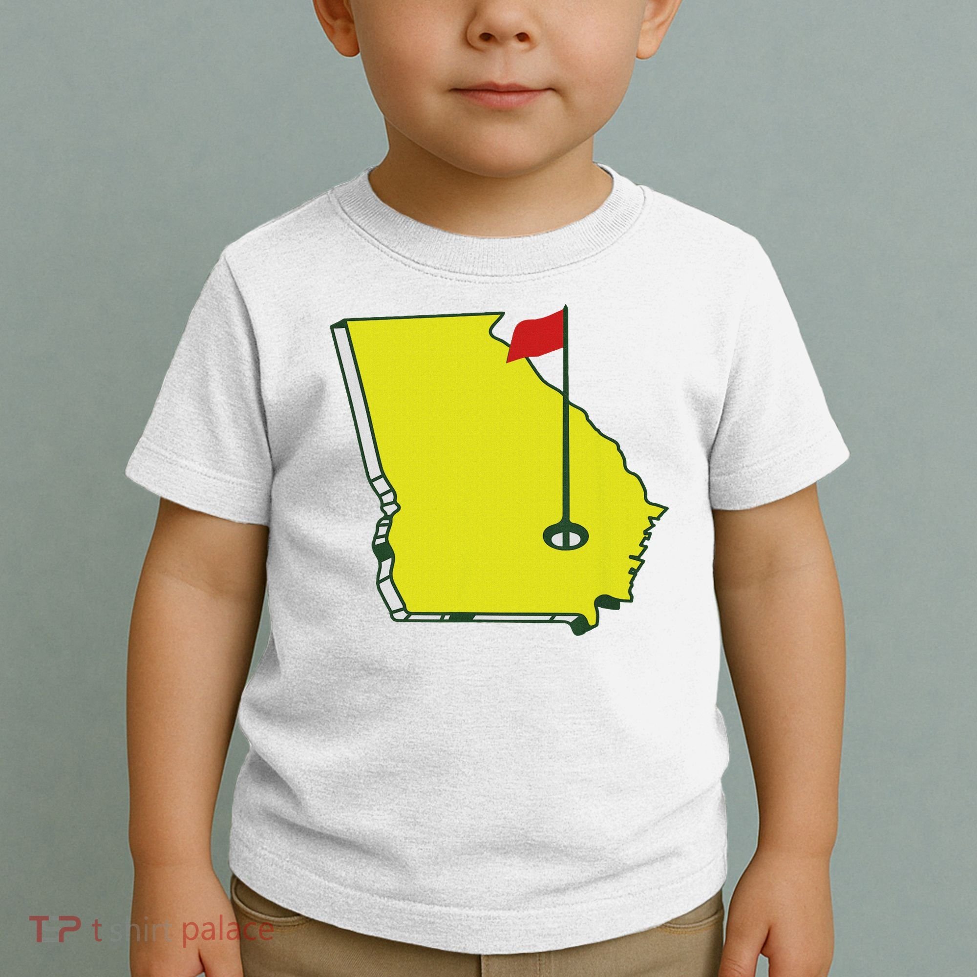 Georgia Golf Flag State Toddler T-Shirt