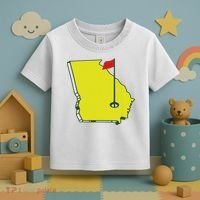 Georgia Golf Flag State Toddler T-Shirt thumb 3
