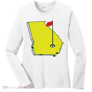 Georgia Golf Flag State Women's Long Sleeve Shirt