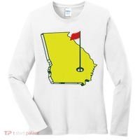 Georgia Golf Flag State Women's Long Sleeve Shirt thumb 0