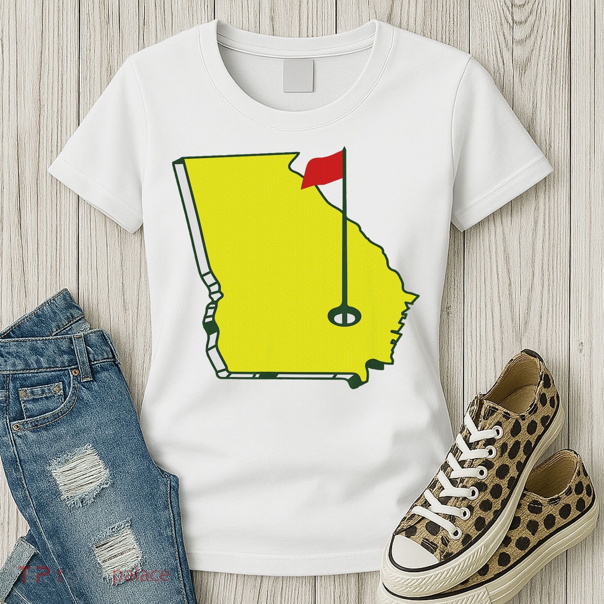 Georgia Golf Flag State Women's T-Shirt