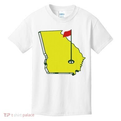Georgia Golf Flag State Kids T-Shirt
