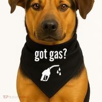 Got Gas Funny Gas Pump Got Gas USA-Made Doggie Bandana thumb 1