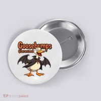 Goosebumps Guaranteed Funny Halloween Button thumb 0