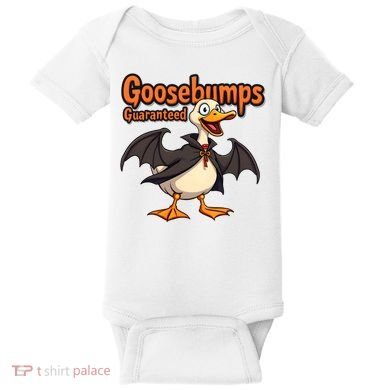 Goosebumps Guaranteed Funny Halloween Baby Bodysuit