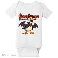 Goosebumps Guaranteed Funny Halloween Baby Bodysuit thumb 0